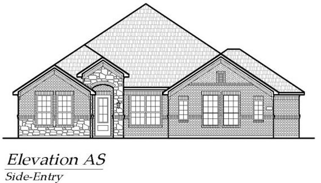 Exterior rendering of this home design in Lakeview Heights, Azle, TX (Image 5). Exterior rendering of this home design in Lakeview Heights, Azle, TX (Image 5).