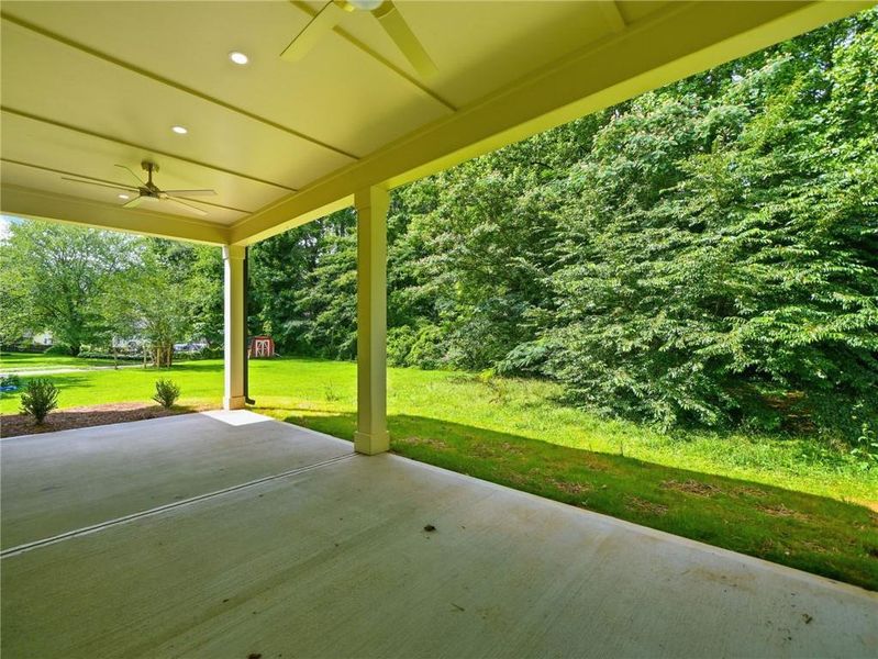 Exterior details and patio area of a home in , Marietta (Image 30).