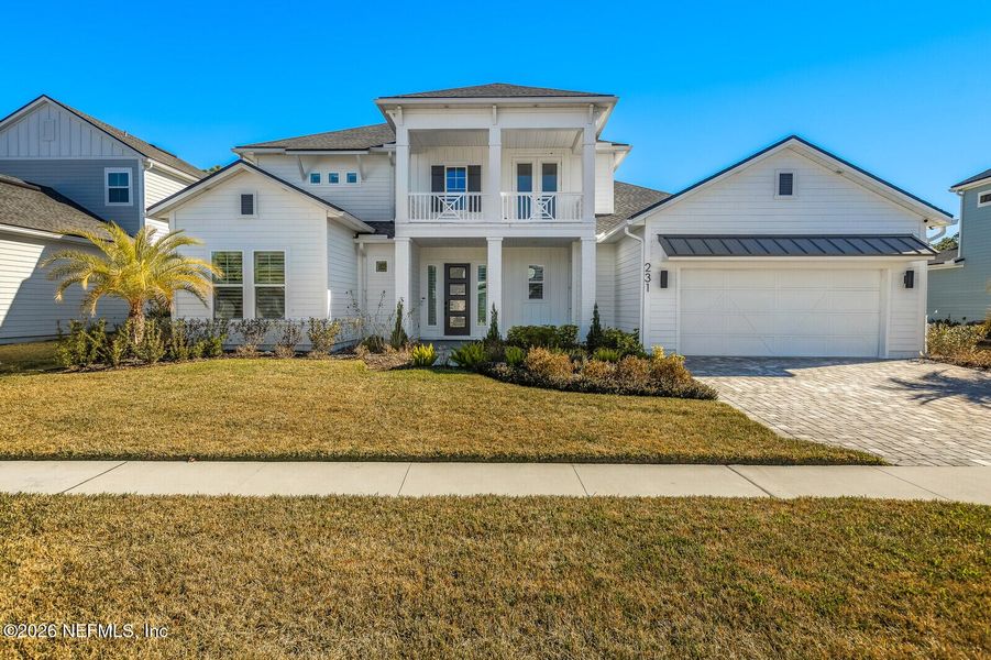Front exterior of a new home in , Ponte Vedra, FL, highlighting curb appeal (Image 21). Front exterior of a new home in , Ponte Vedra, FL, highlighting curb appeal (Image 21).