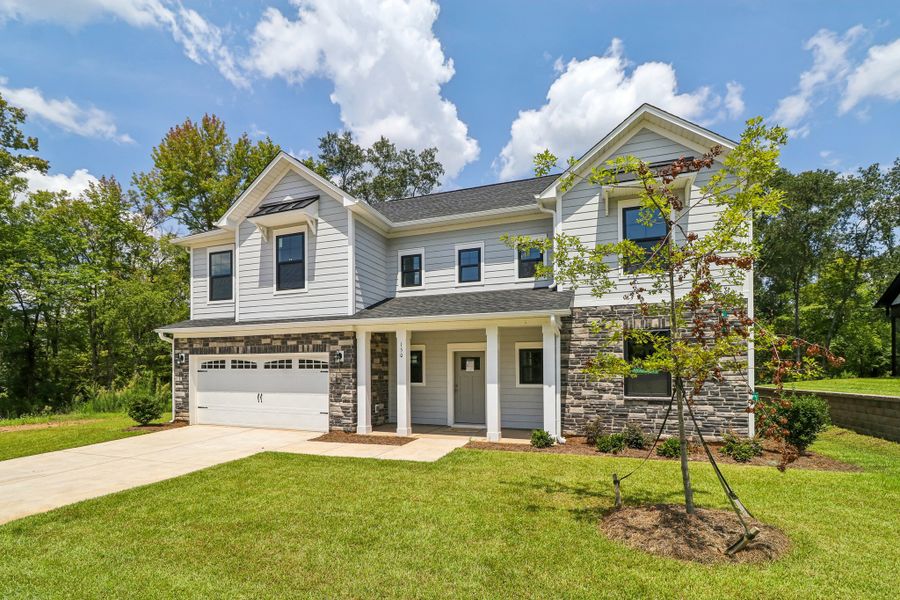 Representative exterior photo of a completed home built from the Collin II by Great Southern Homes in Cross Creek Golf Club, Seneca, SC (Image 6). Representative exterior photo of a completed home built from the Collin II by Great Southern Homes in Cross Creek Golf Club, Seneca, SC (Image 6).