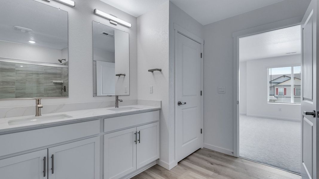 Furnished interior view inside a new home in Prairie Song, Windsor (Image 9).