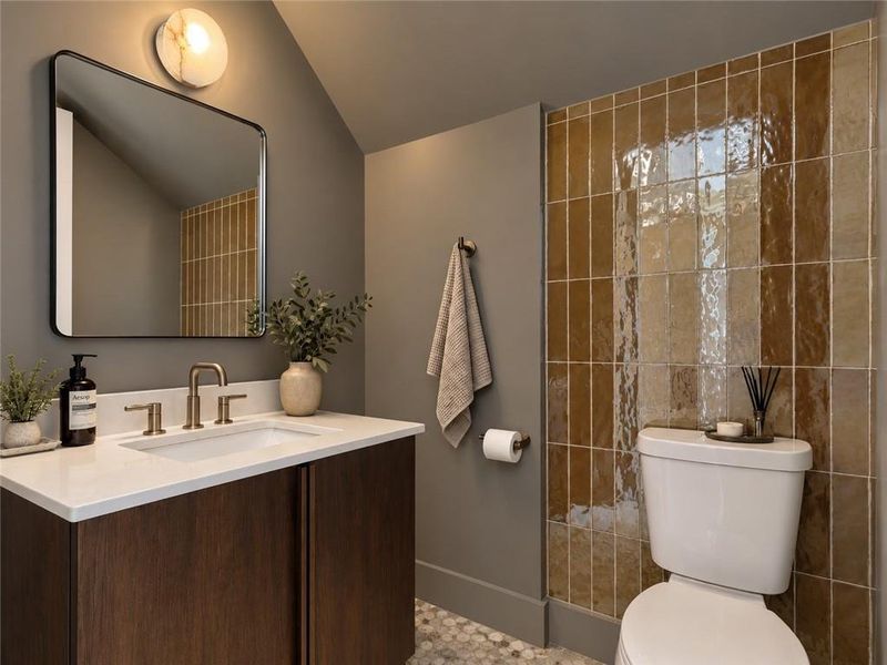 Furnished interior view inside a new home in , Atlanta (Image 29).