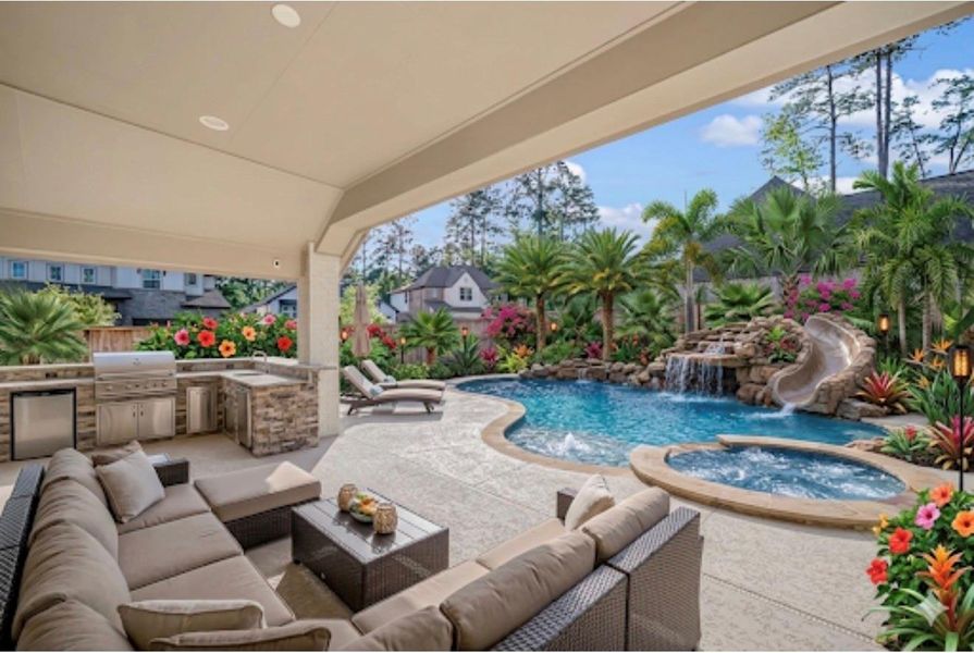 Huge Patio and backyard big enough for your own paradise! (virtual image)