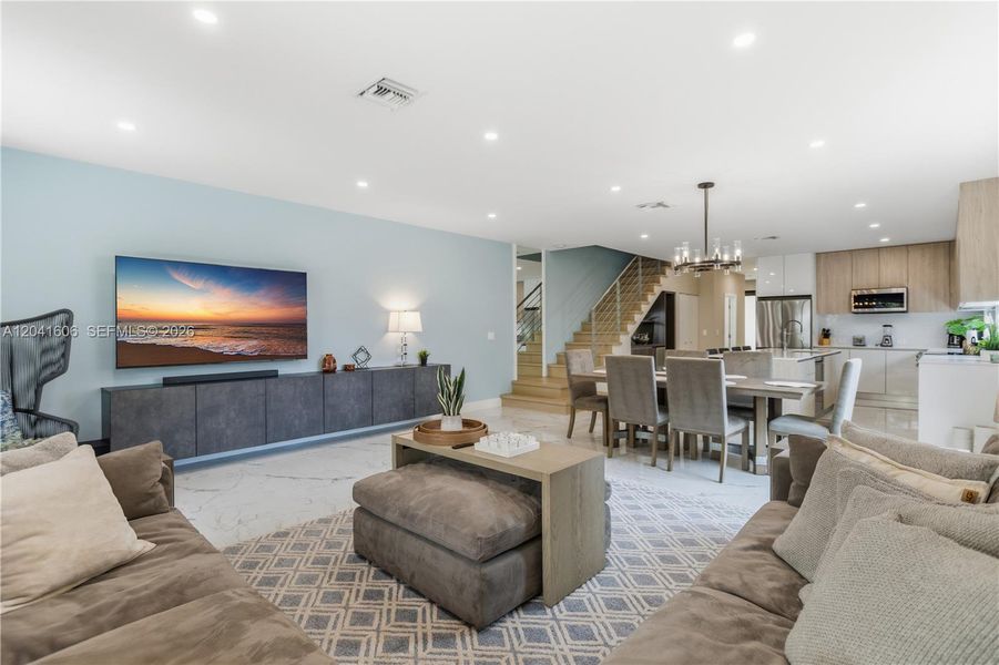 Furnished interior view inside a new home in , Fort Lauderdale (Image 36).