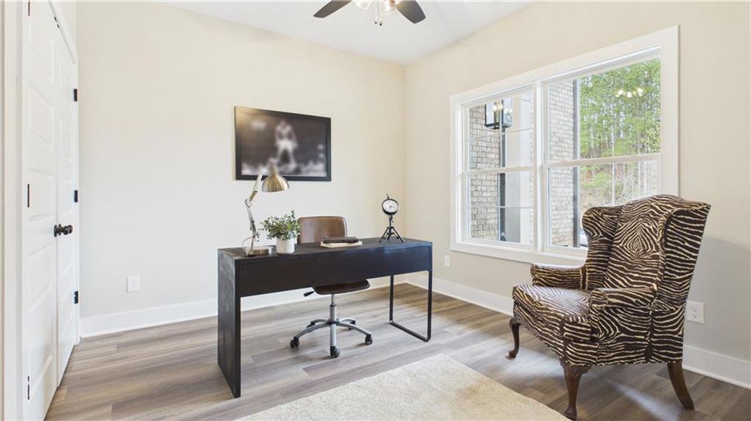 Furnished interior view inside a new home in , Atlanta (Image 11).