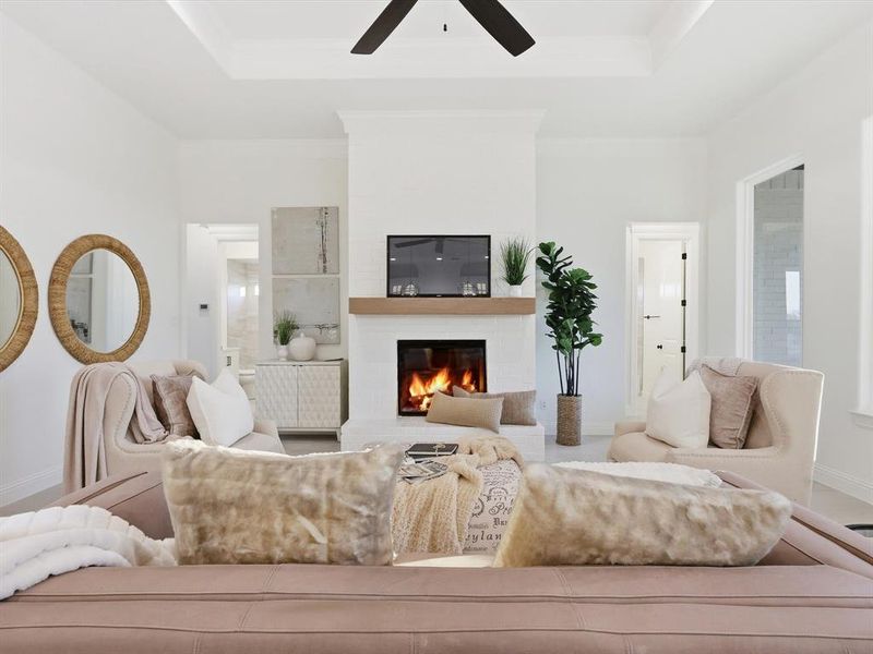 Furnished interior view inside a new home in , Azle (Image 10).