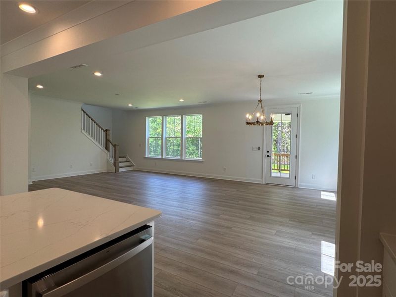 Kitchen to Living area
