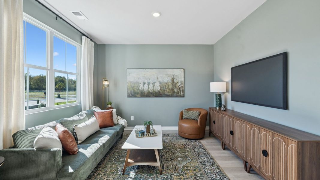 Furnished interior view inside a new home in Harvest Point, Spring Hill (Image 30). Furnished interior view inside a new home in Harvest Point, Spring Hill (Image 30).