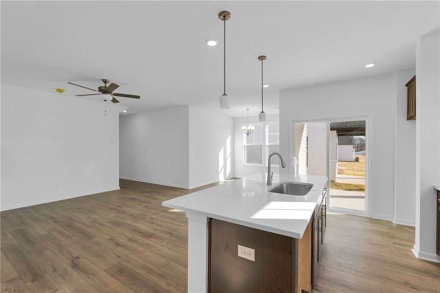Furnished interior view inside a new home in Brownstone Park, Easley (Image 9).