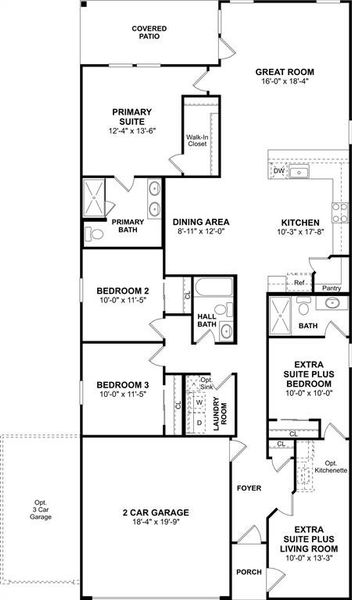 The Orinoco II ESP floor plan by K. Hovnanian Homes. 1st Floor shown. *Prices, plans, dimensions, features, specifications, materials, and availability of homes or communities are subject to change without notice or obligation.