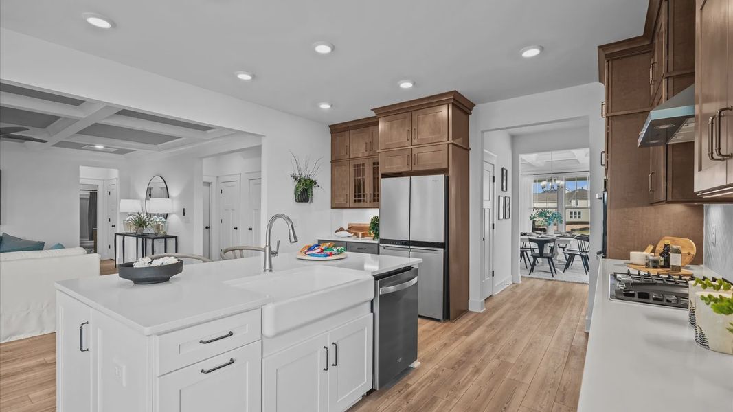 Furnished interior view inside a new home in Kayfield at Midway, Anderson (Image 6).