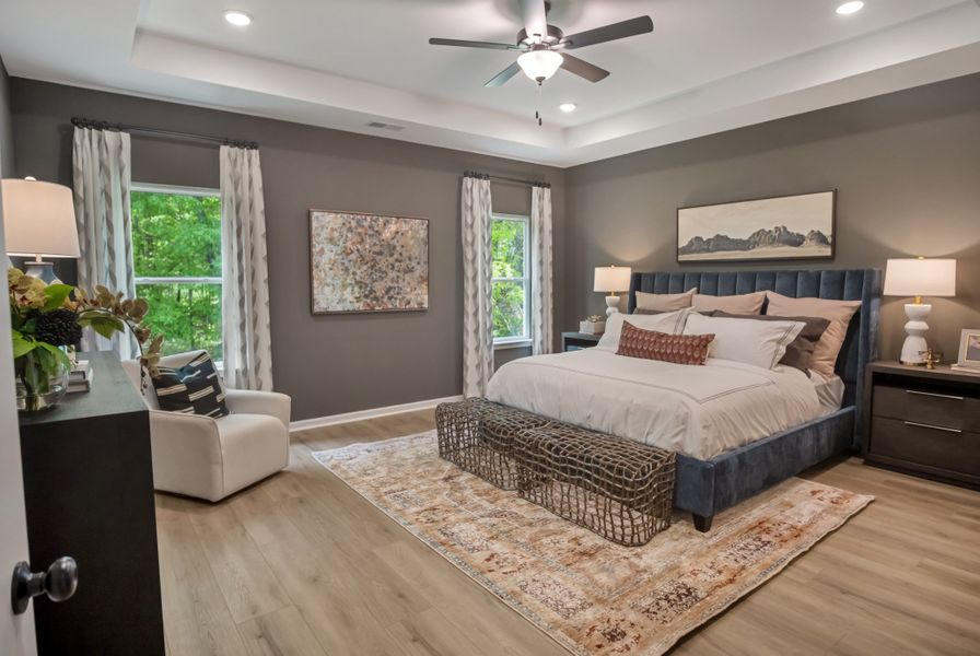 Furnished interior view inside a new home in The Oaks, Clarksville (Image 29).