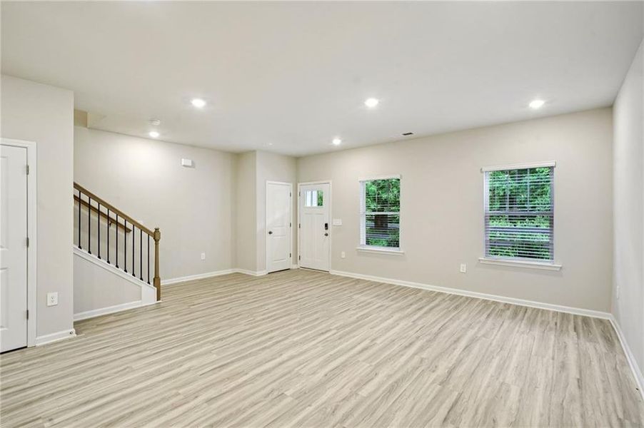 Spacious, unfurnished interior of a new home in Avalon - Vista Series, Conyers (Image 21). Spacious, unfurnished interior of a new home in Avalon - Vista Series, Conyers (Image 21).