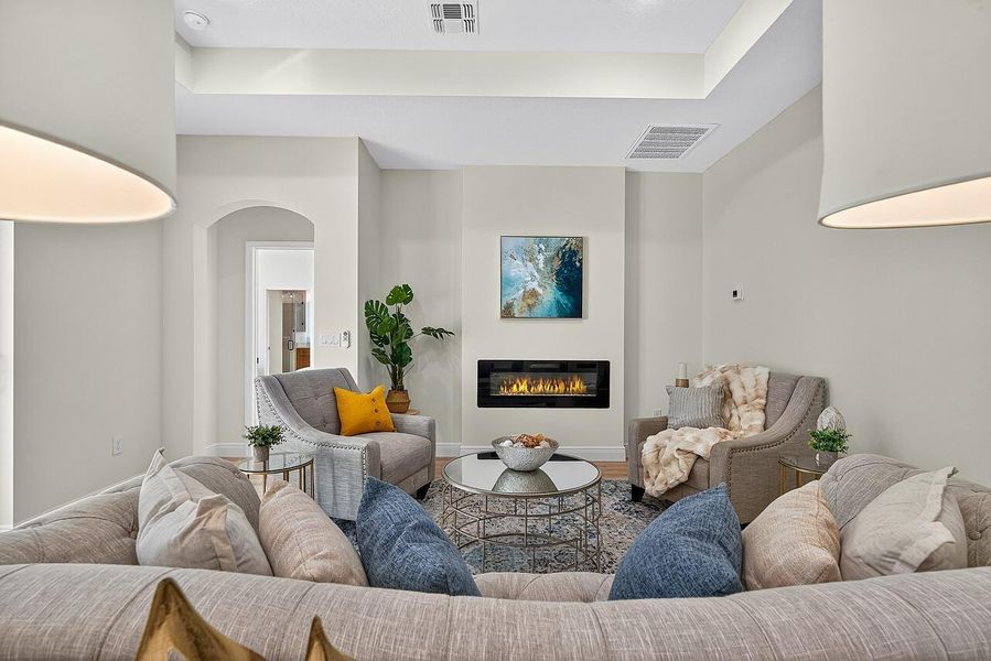 Furnished interior view inside a new home in , Vero Beach (Image 40). Furnished interior view inside a new home in , Vero Beach (Image 40).