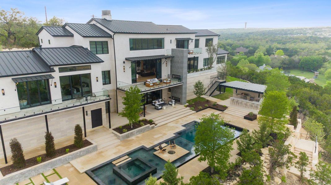 Exterior details and patio area of a home in , Austin (Image 3). Exterior details and patio area of a home in , Austin (Image 3).