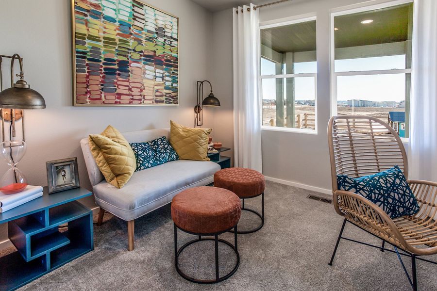 Representative furnished interior of a home built from the Rowling by Hartford Homes in Trailside, Timnath (Image 20).