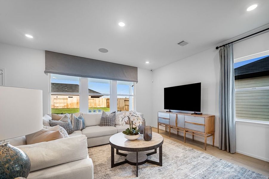 Furnished interior view inside a new home in Bridge Creek 45s and 50s, Cypress (Image 15).