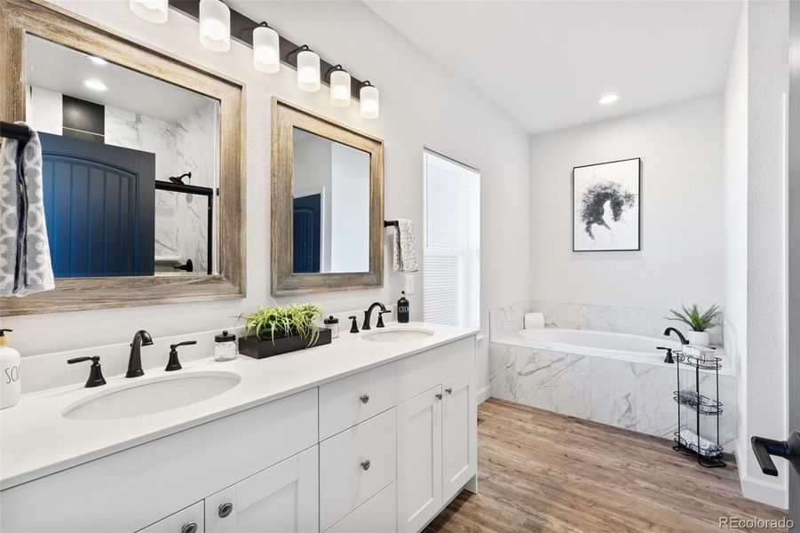 Furnished interior view inside a new home in , Colorado Springs (Image 19).