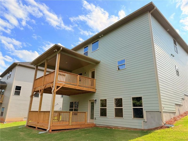 Exterior details and patio area of a home in Magnolia Villas, Cornelia (Image 18).