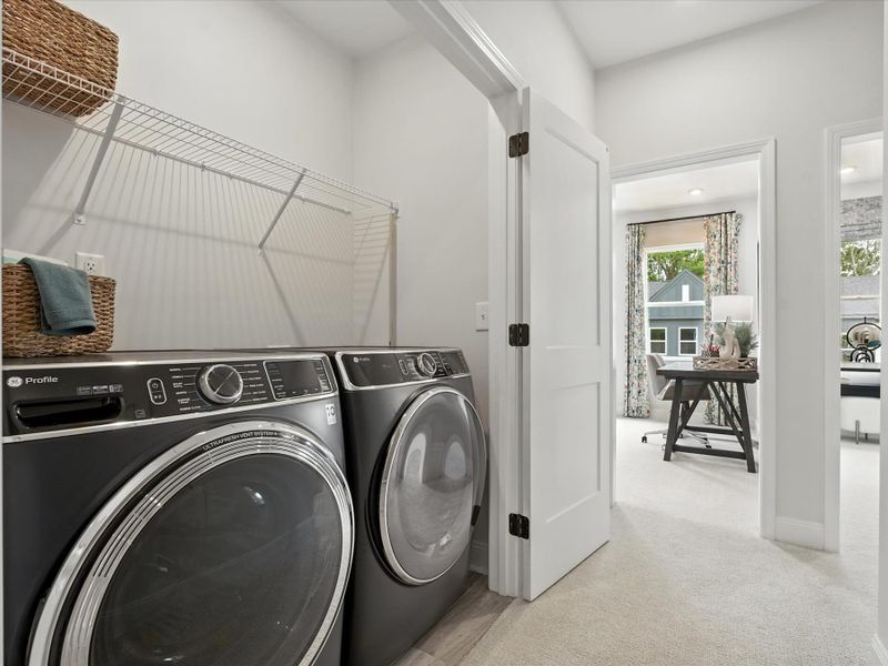 Representative furnished interior of a home built from the Beau by Tri Pointe Homes in Archer Row, Charlotte (Image 40).