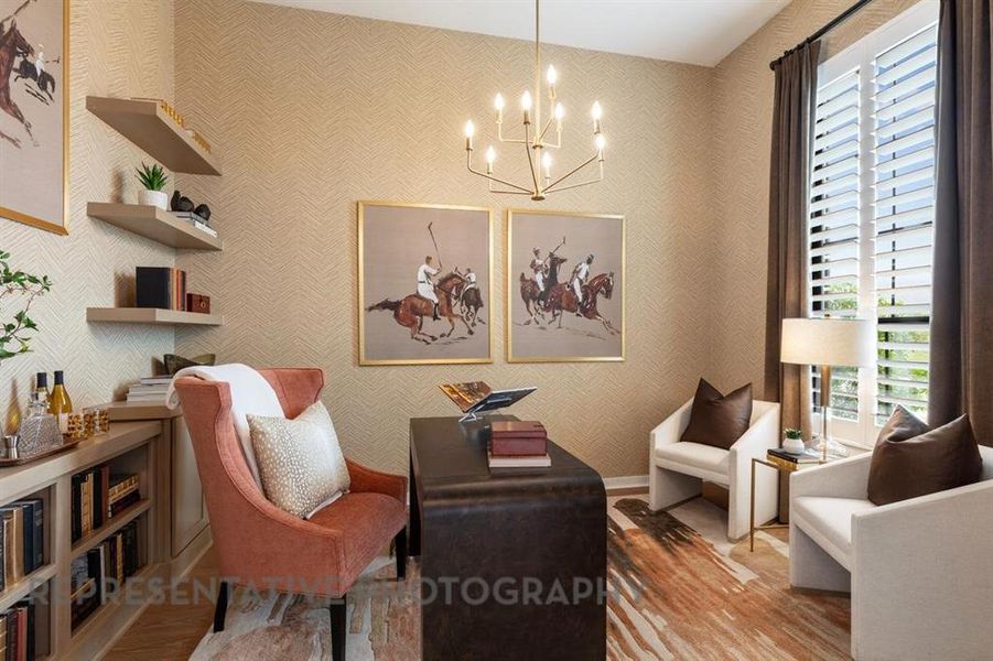 Furnished interior view inside a new home in Harvest, Northlake (Image 26).