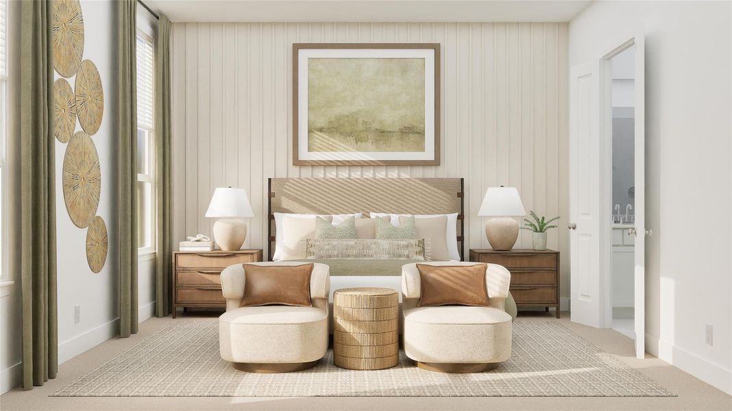 Furnished interior view inside a new home in Lively Ranch, Georgetown (Image 25). Furnished interior view inside a new home in Lively Ranch, Georgetown (Image 25).
