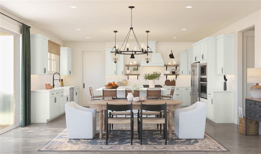 Furnished interior view inside a new home in Eden Preserve, Altamonte Springs (Image 16).