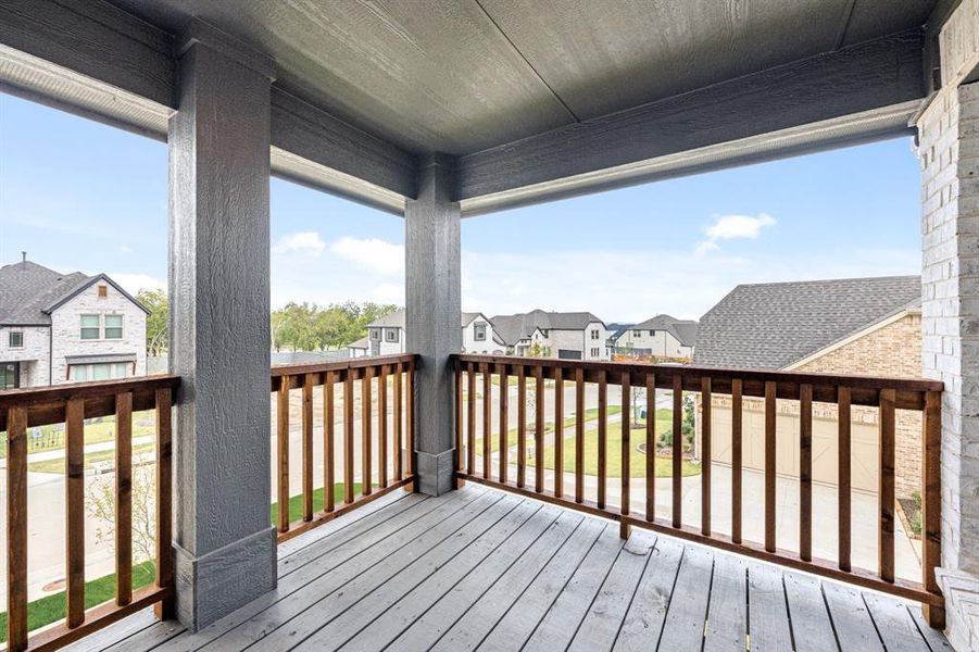 Exterior details and patio area of a home in Union Park Classic 55, Little Elm (Image 4).
