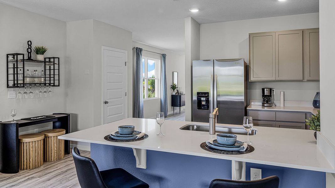 Representative furnished interior of a home built from the ALLEX by D.R. Horton in Summerlin at Hawthorne Ranch, Lakeland (Image 11).