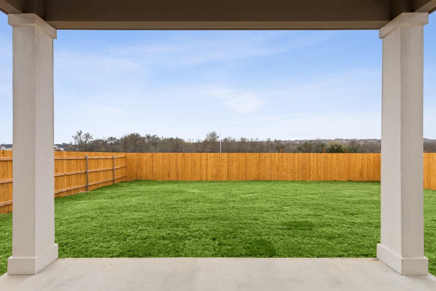 Exterior details and patio area of a home in Carillon, Manor (Image 3). Exterior details and patio area of a home in Carillon, Manor (Image 3).