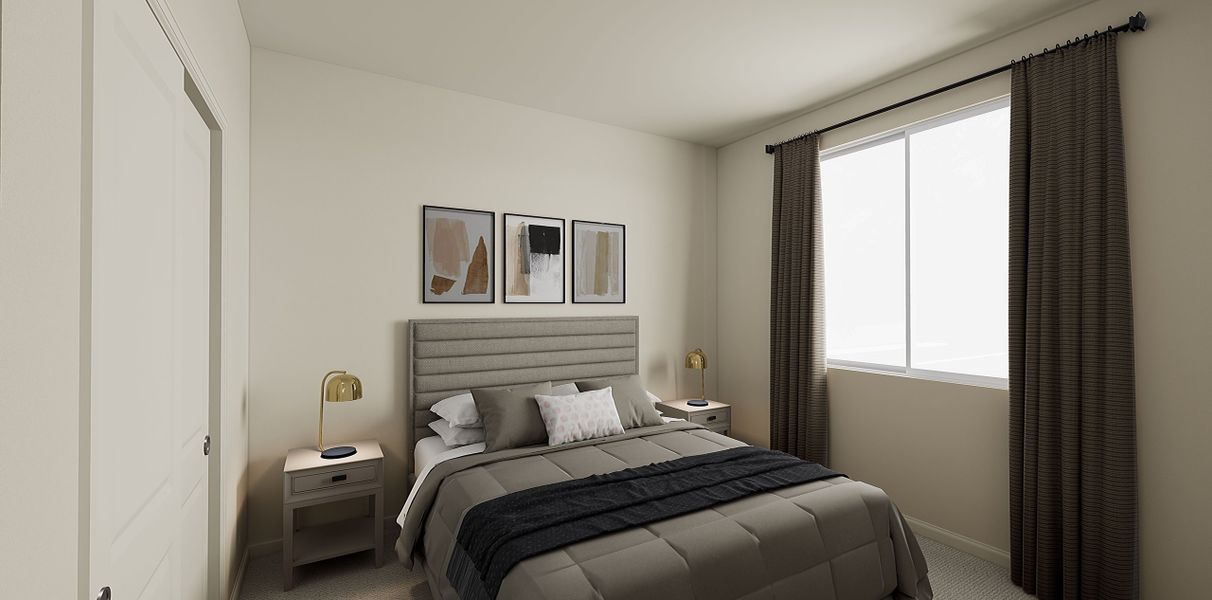 Representative furnished interior of a home built from the 1 by Tri Pointe Homes in Sugar Mill Village, Longmont (Image 30).