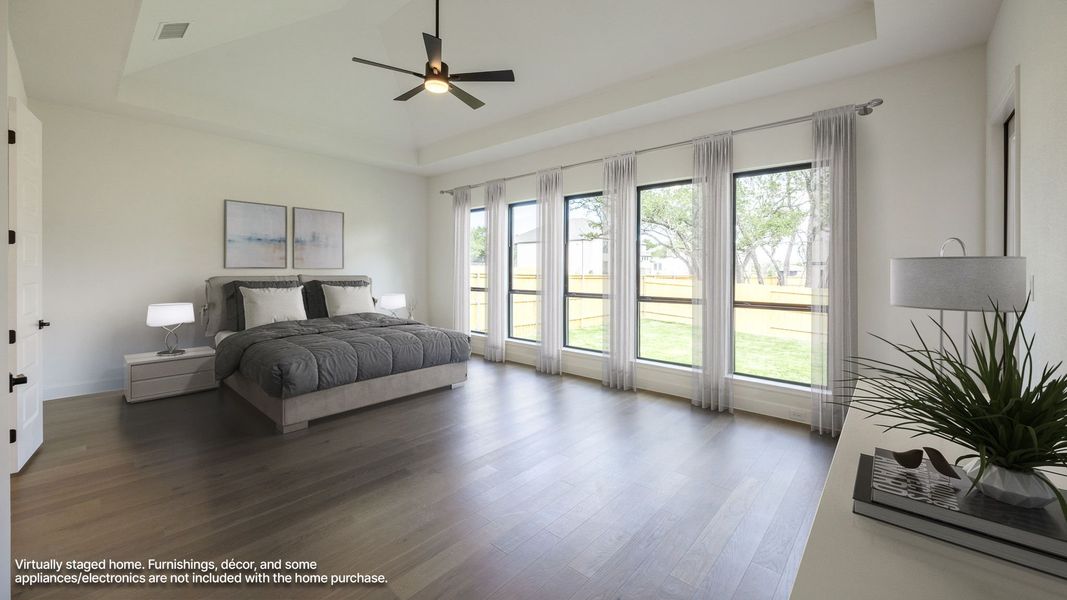 Furnished interior view inside a new home in Parkside on the River West, Georgetown (Image 5).