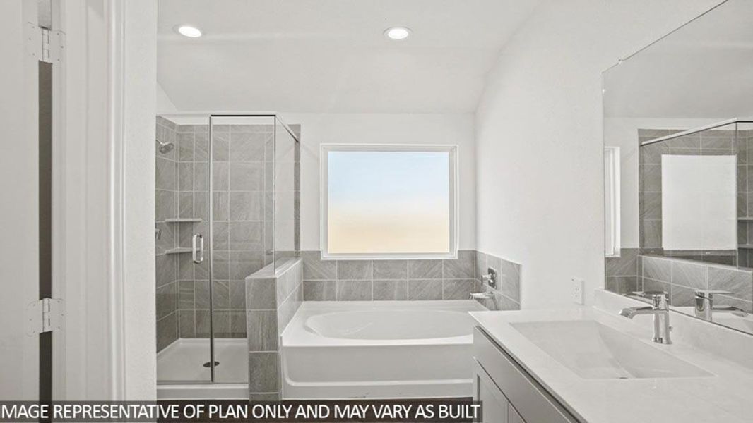 Furnished interior view inside a new home in Newport Pointe, Crosby (Image 4).