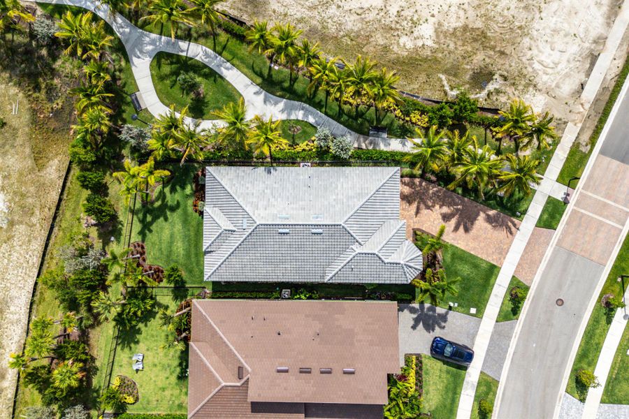 Exterior details and patio area of a home in Avondale at Avenir, Palm Beach Gardens (Image 27). Exterior details and patio area of a home in Avondale at Avenir, Palm Beach Gardens (Image 27).