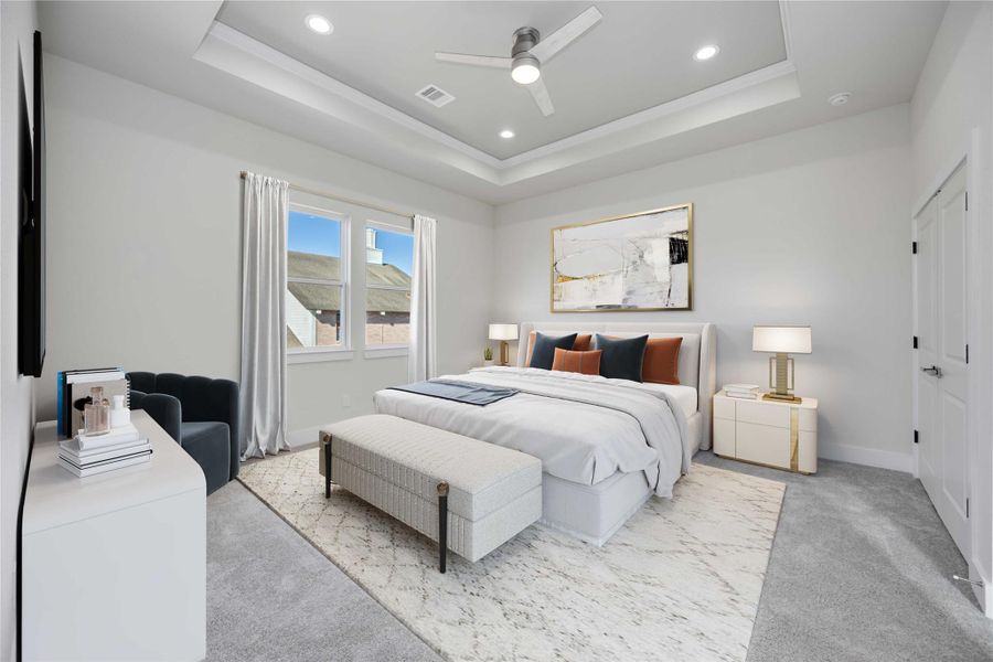 Furnished interior view inside a new home in , Houston (Image 13). Furnished interior view inside a new home in , Houston (Image 13).