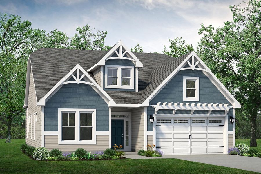 Representative exterior photo of a completed home built from the The Goldenrod by Chesapeake Homes in Waterbridge, Myrtle Beach, SC (Image 20). Representative exterior photo of a completed home built from the The Goldenrod by Chesapeake Homes in Waterbridge, Myrtle Beach, SC (Image 20).