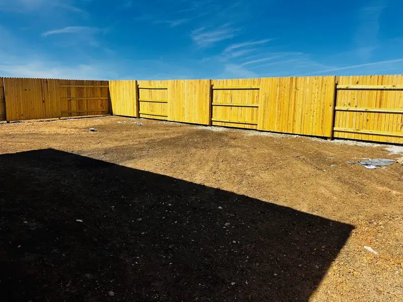 Exterior details and patio area of a home in Patterson Ranch, Georgetown (Image 3).