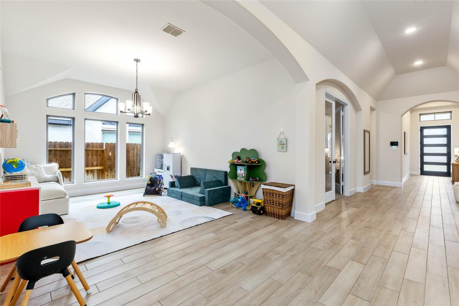 Furnished interior view inside a new home in Marvida, Cypress (Image 40).