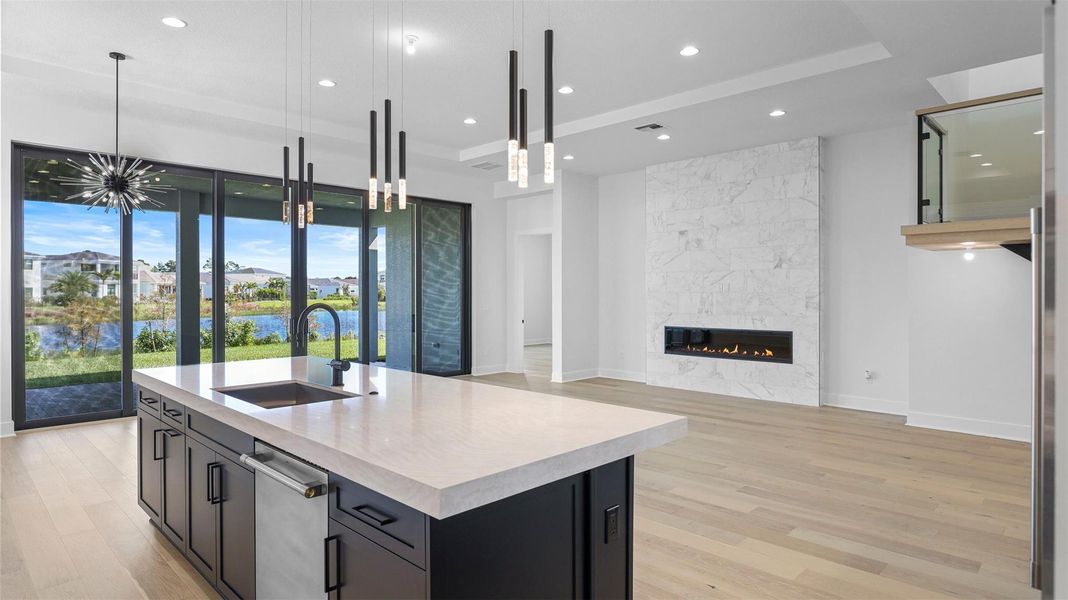 Furnished interior view inside a new home in , Palm Beach Gardens (Image 44).