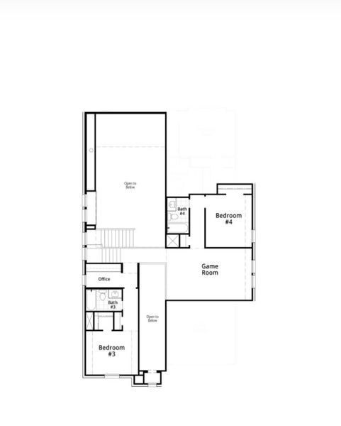 2D floor plan layout for the Kent Plan by Highland Homes in Wildrye, Waller, TX (Image 27). 2D floor plan layout for the Kent Plan by Highland Homes in Wildrye, Waller, TX (Image 27).
