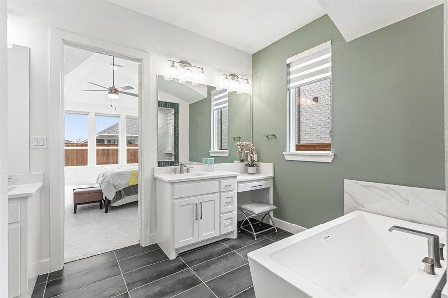 Furnished interior view inside a new home in , Prosper (Image 24).