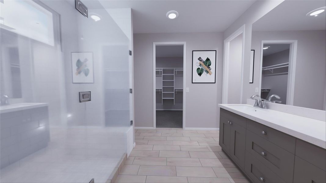 Furnished interior view inside a new home in Anniston, Katy (Image 9). Furnished interior view inside a new home in Anniston, Katy (Image 9).