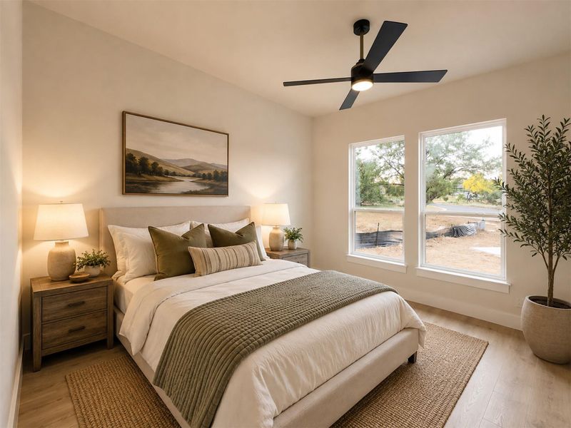 Guest Bedroom virtually staged Guest Bedroom virtually staged