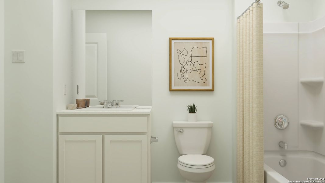 Furnished interior view inside a new home in Lonesome Dove, San Antonio (Image 26).