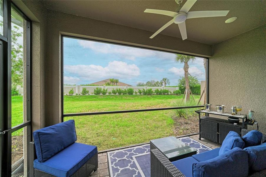 Exterior details and patio area of a home in Esplanade at Azario Lakewood Ranch, Lakewood Ranch (Image 3). Exterior details and patio area of a home in Esplanade at Azario Lakewood Ranch, Lakewood Ranch (Image 3).