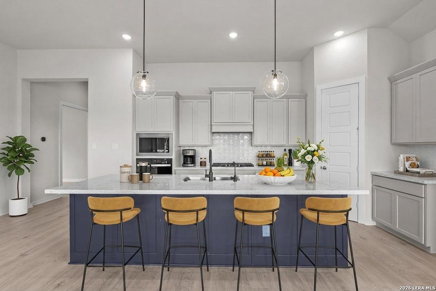 Furnished interior view inside a new home in Buffalo Crossing, Cibolo (Image 18).