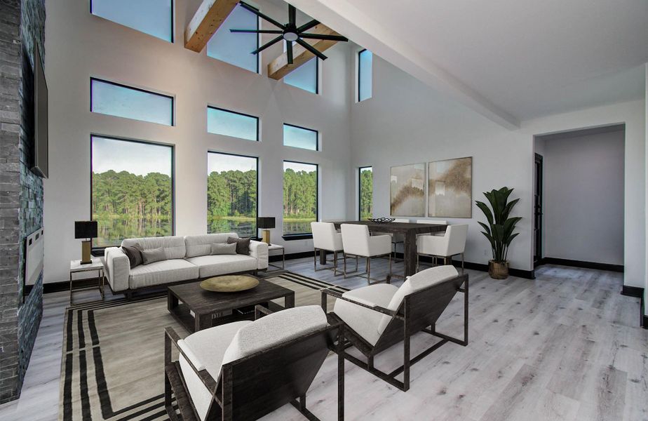 Furnished interior view inside a new home in , Trinity (Image 4).