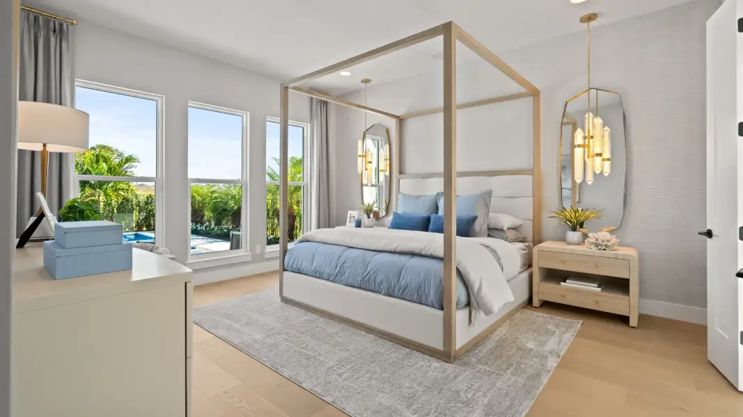 Furnished interior view inside a new home in Glynlea Country Club, Port St. Lucie (Image 8).