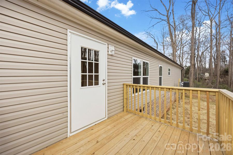 Exterior details and patio area of a home in , Mooresville (Image 19).