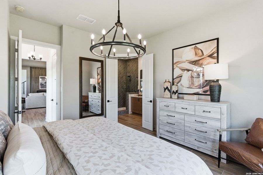 Furnished interior view inside a new home in Prominence, San Antonio (Image 39).